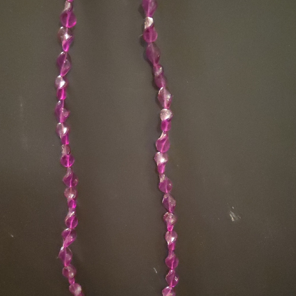 Purple Twist Necklace